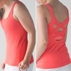 Lululemon Rise and Flow Tank Cape Red (8)